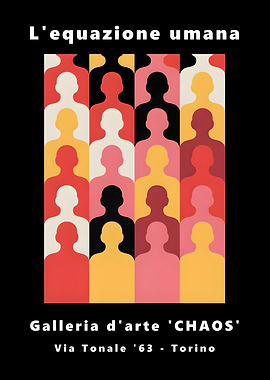 L'equazione umana art exhibition poster