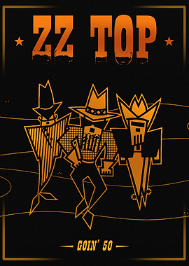 ZZ Top Goin' 50 Poster