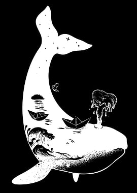 Whale with a Miniature World Inside