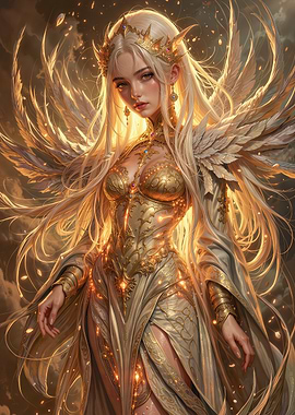 Golden Angelic Warrior