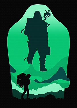 Death Stranding Silhouette Art
