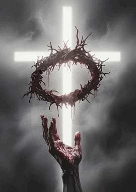 Bloody Crown of Thorns and Hand