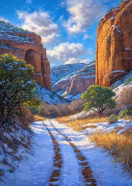 Snowy Canyon Path