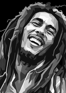 Bob Marley Pop Art Portrait