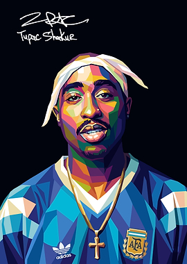Tupac Shakur Pop Art Portrait