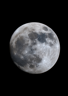 Full Moon in Black Sky