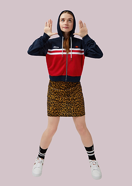 Jessica Barden in sporty outfit posing