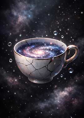 Galaxy in a Cracked Teacup