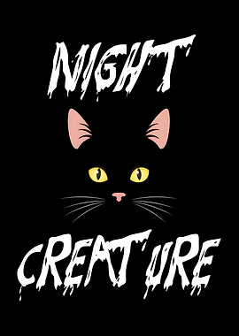 Night Creature Black Cat