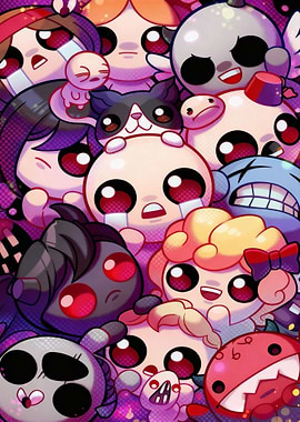 The Binding of Isaac Characters Collage