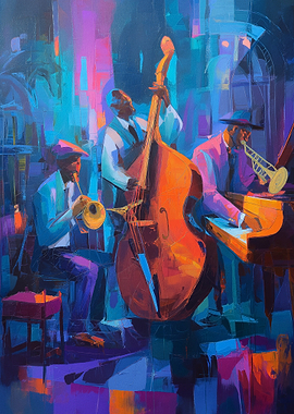 Jazz Band Playing Music