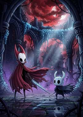 Hollow Knight Characters in Ruined Castle