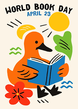 Duck Reading Book for World Book Day