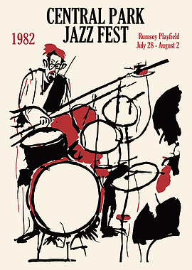 Central Park Jazz Fest 1982 Poster