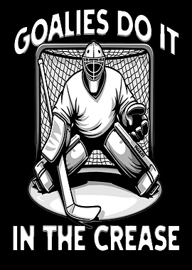 Hockey Goalie in the Crease
