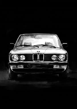 Classic BMW Car Frontal View