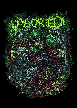 Aborted Death Metal Band Logo