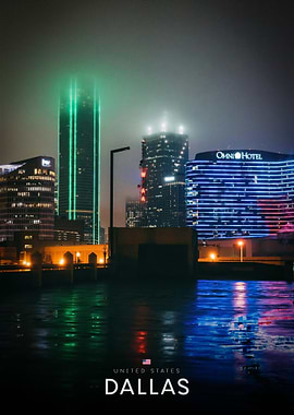 Dallas Skyline at Night