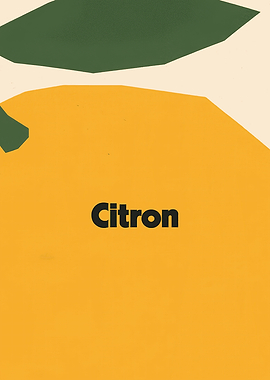 Citron text on abstract background