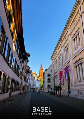 Basel, Switzerland Street Scene
