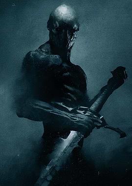 Dark Warrior with Sword