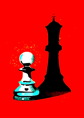Pawn Casting a Queen's Shadow