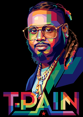T-Pain Pop Art Portrait