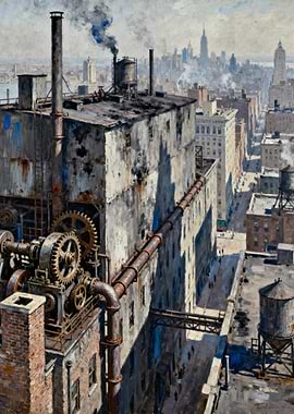Industrial New York City Rooftops