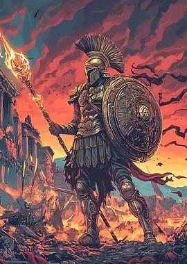 Warrior in a Ruined City