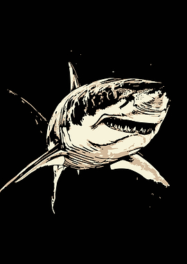 Great White Shark Illustration