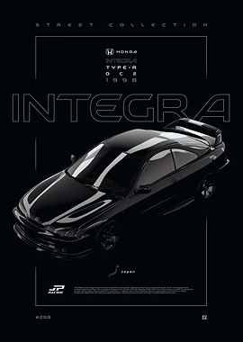 Honda Integra Type-R DC2 1998 Poster