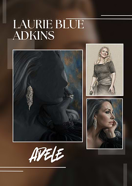 Adele Portrait Collage