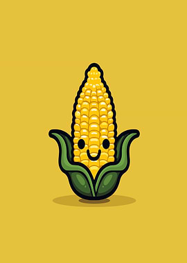 Cute Corn Character