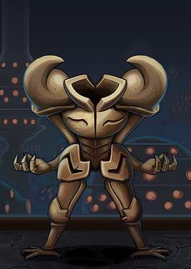 Golden Warrior Meditating