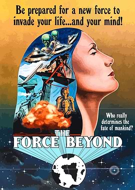 The Force Beyond Vintage Sci-Fi Poster