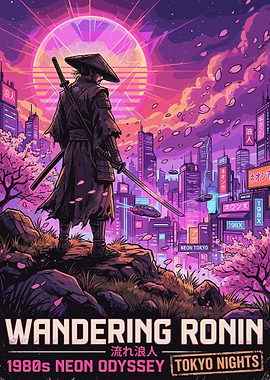 Wandering Ronin in Neon Tokyo