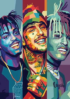 Pop Art Portrait of Rappers