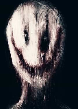 Creepy Smiling Face Painting