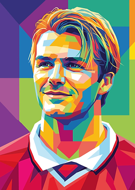 David Beckham Pop Art Portrait
