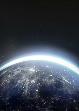 Planet Earth from Space at Night