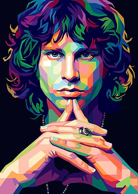 Jim Morrison Pop Art Portrait