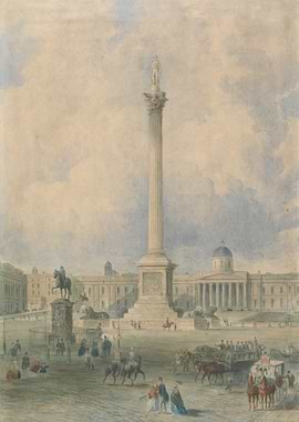Trafalgar Square with Nelson's Column