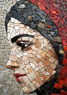 Mosaic Portrait of Virgin Mary
