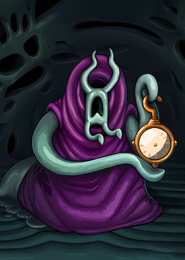 Mysterious Figure with Pocket Watch
