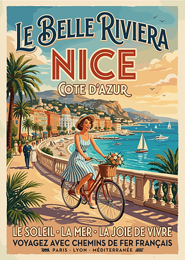Vintage Nice Riviera Travel