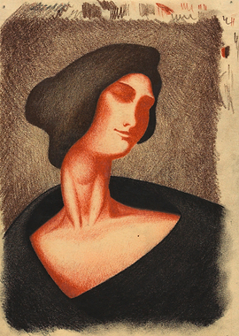 Portrait of a Woman in a Black Hat