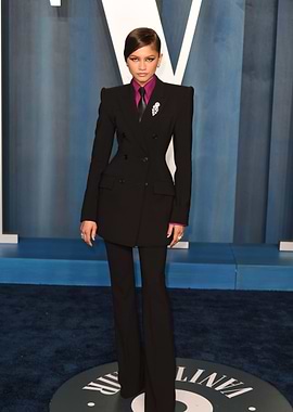Zendaya in a Black Suit
