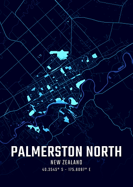 Palmerston North Midnight City Map