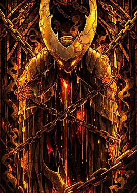 Fiery Knight with Chains