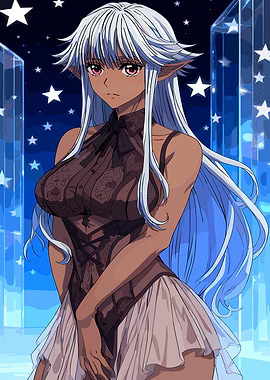 Lieselotte Sherlock in Starry Night Cityscape